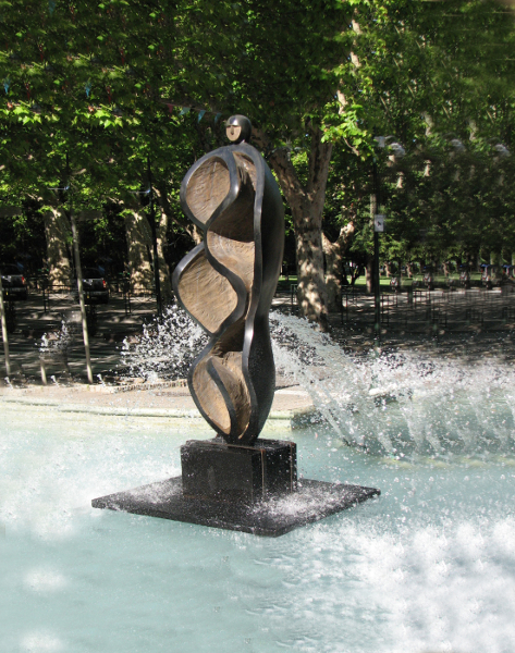 Axel Cassel - Œuvres choisies : Axel Cassel, Le fleuve, bronze, 2004